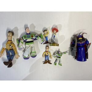 Lot of Disney Toy Story Toys Figures Collectibles Woody Buzz Zurg Jesse Thinkway